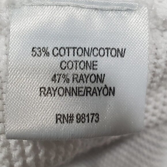 W By Worth Women's Ribbed Open Front Long Sleeve Cardigan Sweater White Pocket S - Picture 7 of 12